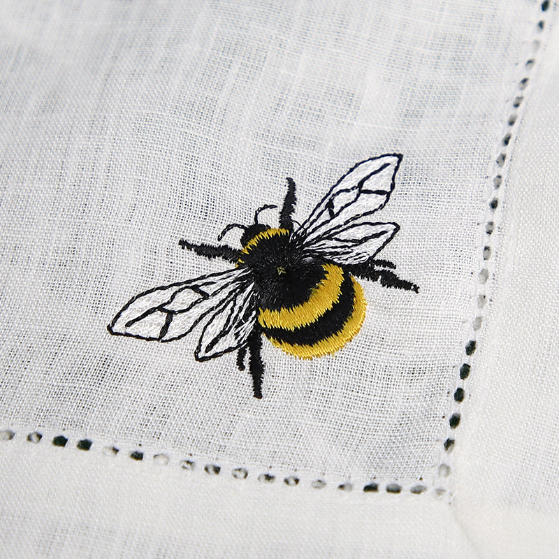 Bee Embroidered Napkin