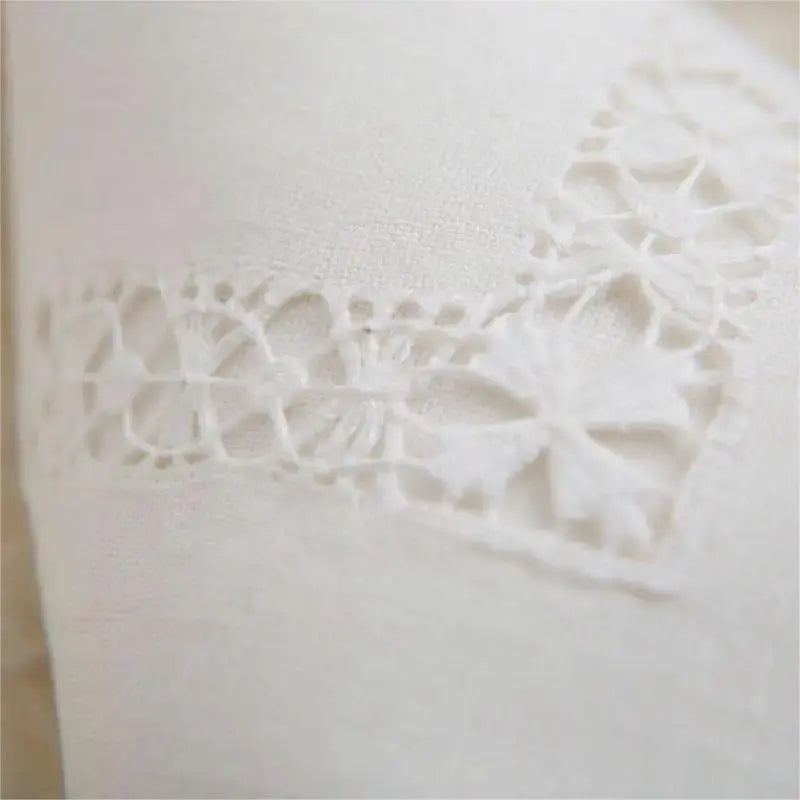 2 pcs Luxrary Linen Napkin/Placemat Hemstitched by Hand, White, Hand Lace, Vintage, Gift/Home/Banquet/Hotel/airbnb/Restraunt